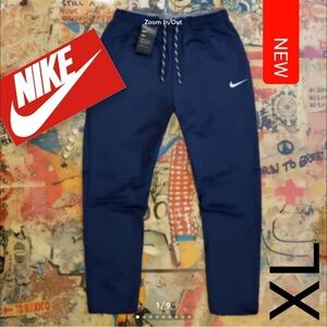 Nike Women's Blue Deluxe Sweatpants W/Zip Pockets XL NWT